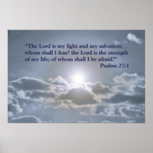 The Lord is my light - Psalms 27:1 Print