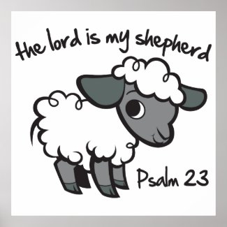 Christian Poster: The Lord is my Shepherd