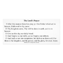 The Lord's Prayer Card Custom Rack Cards