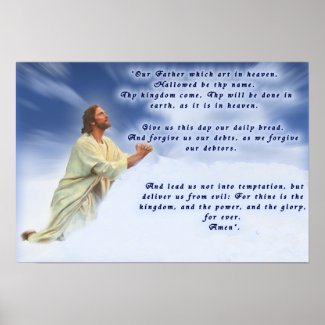 Christian Poster: The Lord's Prayer