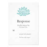 The Lotus Flower RSVP (turquoise) Announcement