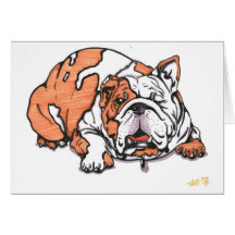 the loveable bulldog card