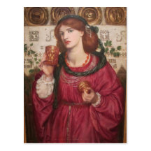 The Loving Cup - Dante Gabriel Rossetti Post Card