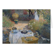 The Luncheon: Monet's garden at Argenteuil Cards