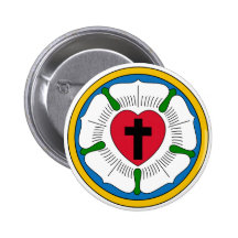 The Luther Rose Lutheranism Martin Luther Buttons