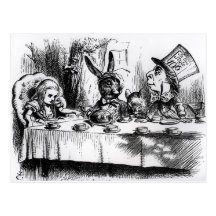 The Mad Hatter's Tea Party Post Card