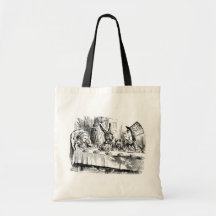 The Mad Hatter's Tea Party Tote Bags