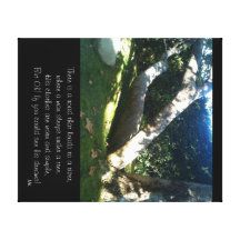 The Man By the River Poem & Picture Canvas Prints
