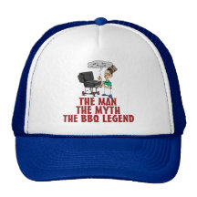 The Man, The Myth, The BBQ Legend Hats