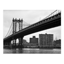 The Manhattan Bridge in New York City Post Cards
