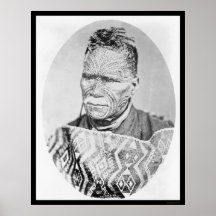 The Maori King of New Zealand 1895 Posters
