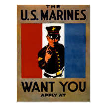 The Marines Want You Postcards