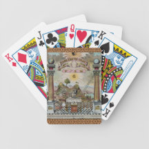 The Masonic Chart Bicycle Playing Cards
