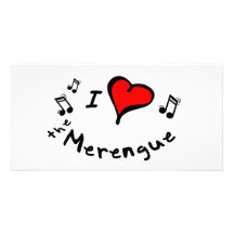the Merengue I Heart-Love Gift Picture Card