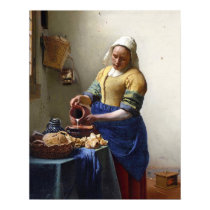 The Milkmaid, c.1658-60 (oil on canvas) posters