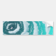 The Moon in the Cyan Sky Bumper Stickers