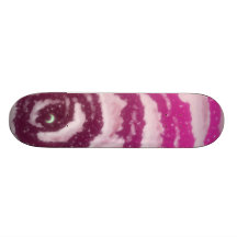 The Moon in the Pink Sky Skateboard
