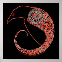 The Morrigan Raven Celtic Posters