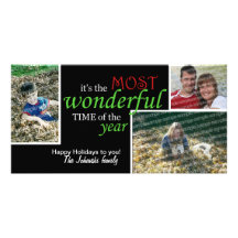 The MOST Wonderful time of the year! Customized Photo Card