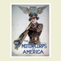 The Motor Corps of America - Young Woman (US02076) posters