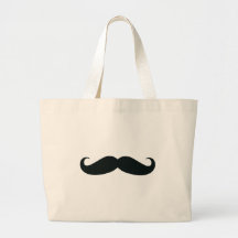 The Moustache Design Tote Bags