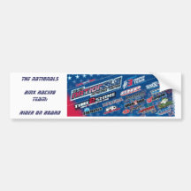 The Nationals "Rider on board" Bumper sticker