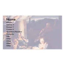The Nativity By Correggio Business Card Templates