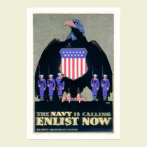 The Navy is Calling - Enlist Now (US02291A) posters