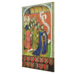 The Neville family at prayer Canvas Print
