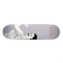 The New Pornographers Grey Boxer skateboards