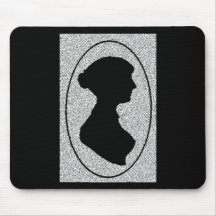 The New silhouette Of Jane Austen Mousepads