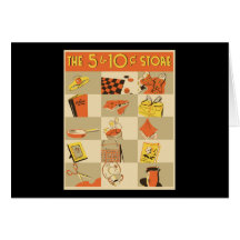The nickel and dime store card