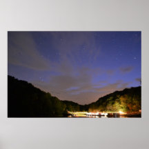 The Night Sky at Dusk Poster