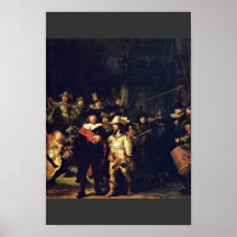 The Night Watch Detail By Rembrandt Harmensz. Van Posters