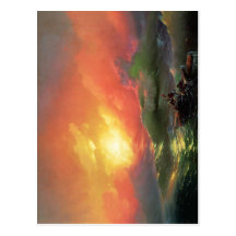 The Ninth Wave (1850), by Ivan Aivazovsky. Oil on Postcards