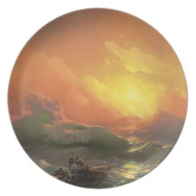 The Ninth Wave Ivan Aivazovsky  plate