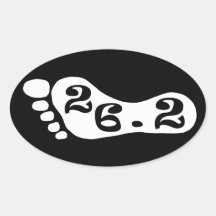 The number 26.2, symbolic of the marathon stickers