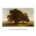 The Oaks Of Apremont By Theodore Rousseau Postcard