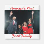 The Obamas: America's Next 1st Fam... - Customised Fridge Magnet