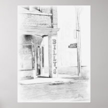 The old Billy's Ritz. Print