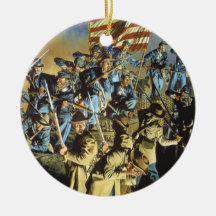 The Old Flag Never Touched the Ground Christmas Ornament