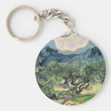 the olive trees,1889, Vincent van Gogh Key Chains