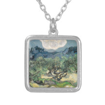 The Olive Trees, Vincent van Gogh Custom Necklace