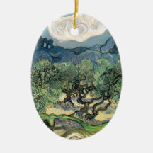 The Olive Trees, Vincent van Gogh Christmas Tree Ornament