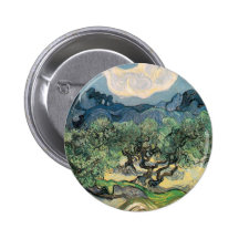 The Olive Trees, Vincent van Gogh Pinback Buttons