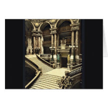 The Opera House, the grand staircase, Paris, Franc Card