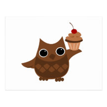 The Owl and the Cupcake Post Cards