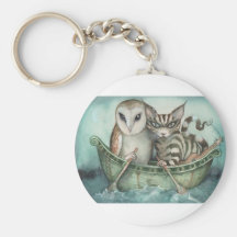 the owl and the pussy-cat keychain