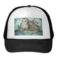 the owl and the pussy-cat trucker hat