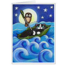 The Owl and the Pussycat Card